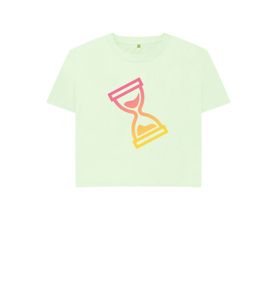 Pastel Green Printed T-shirt Front