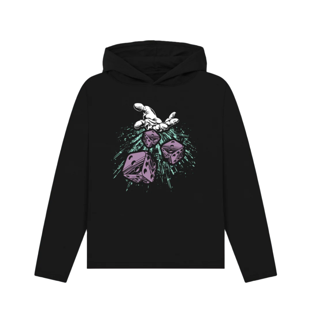 Black Women's Lucky Dice Skate Hoody