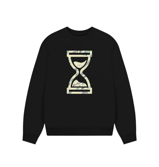 Black Camo Time Women's Skate hoody