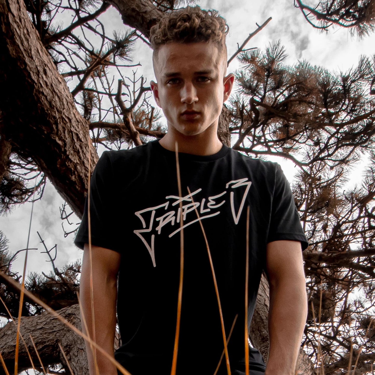 Black Signature Triple 3 Skate T-Shirt