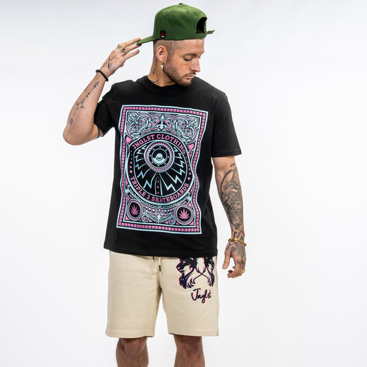 Skate Life Blue Print Junglist T Shirt