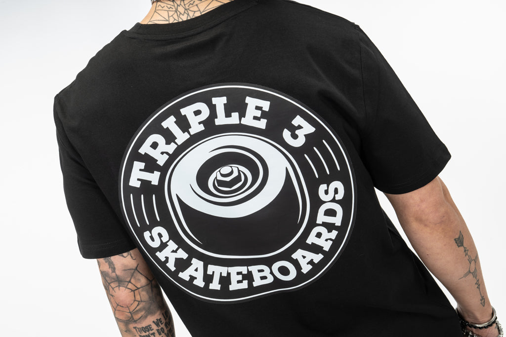Large Back Print Triple 3 Skateboards