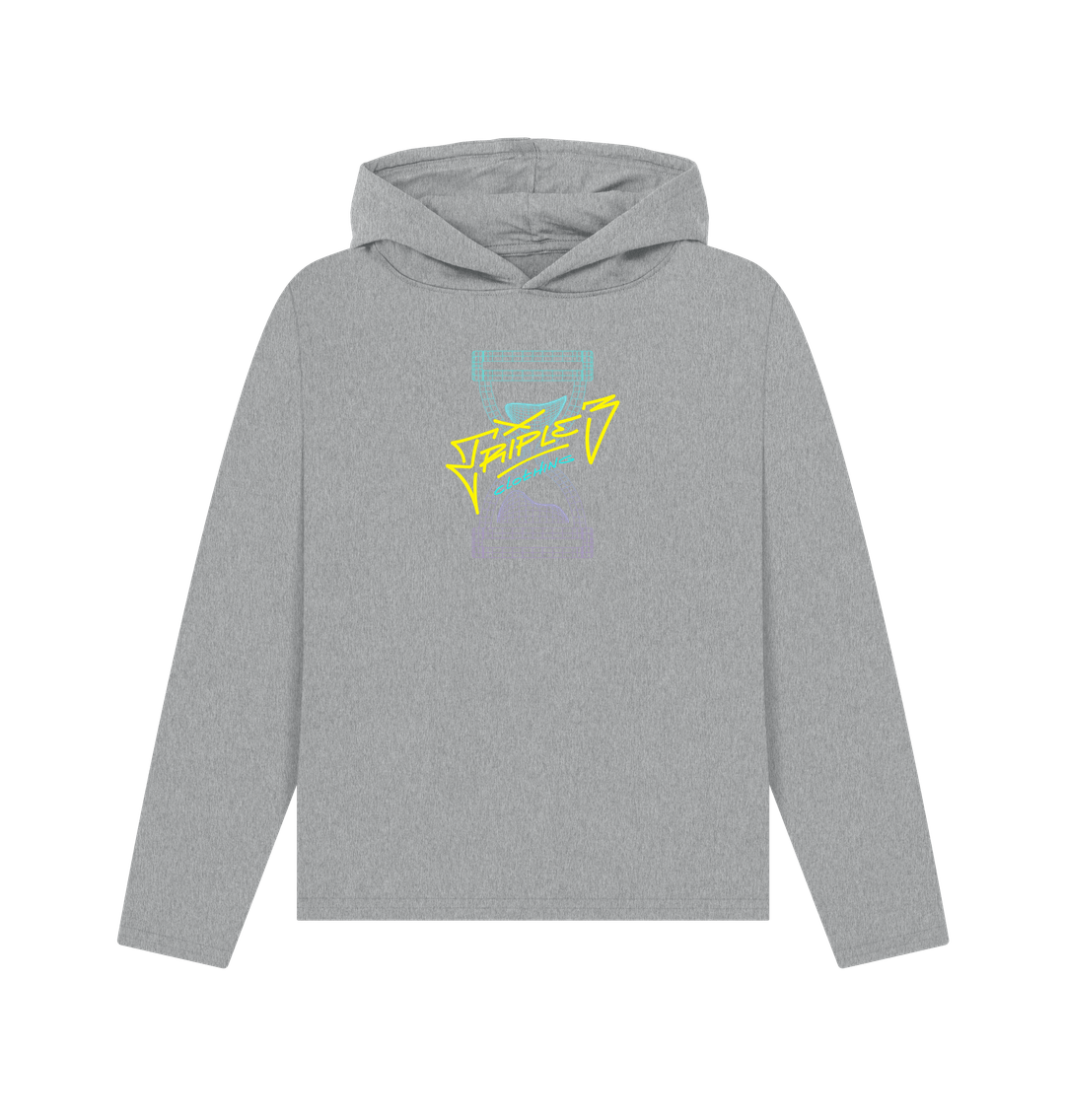 Athletic Grey Printed Hoody Front