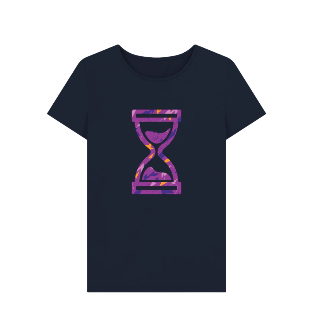 Navy Camo Time Women's Skateboard t-shirt