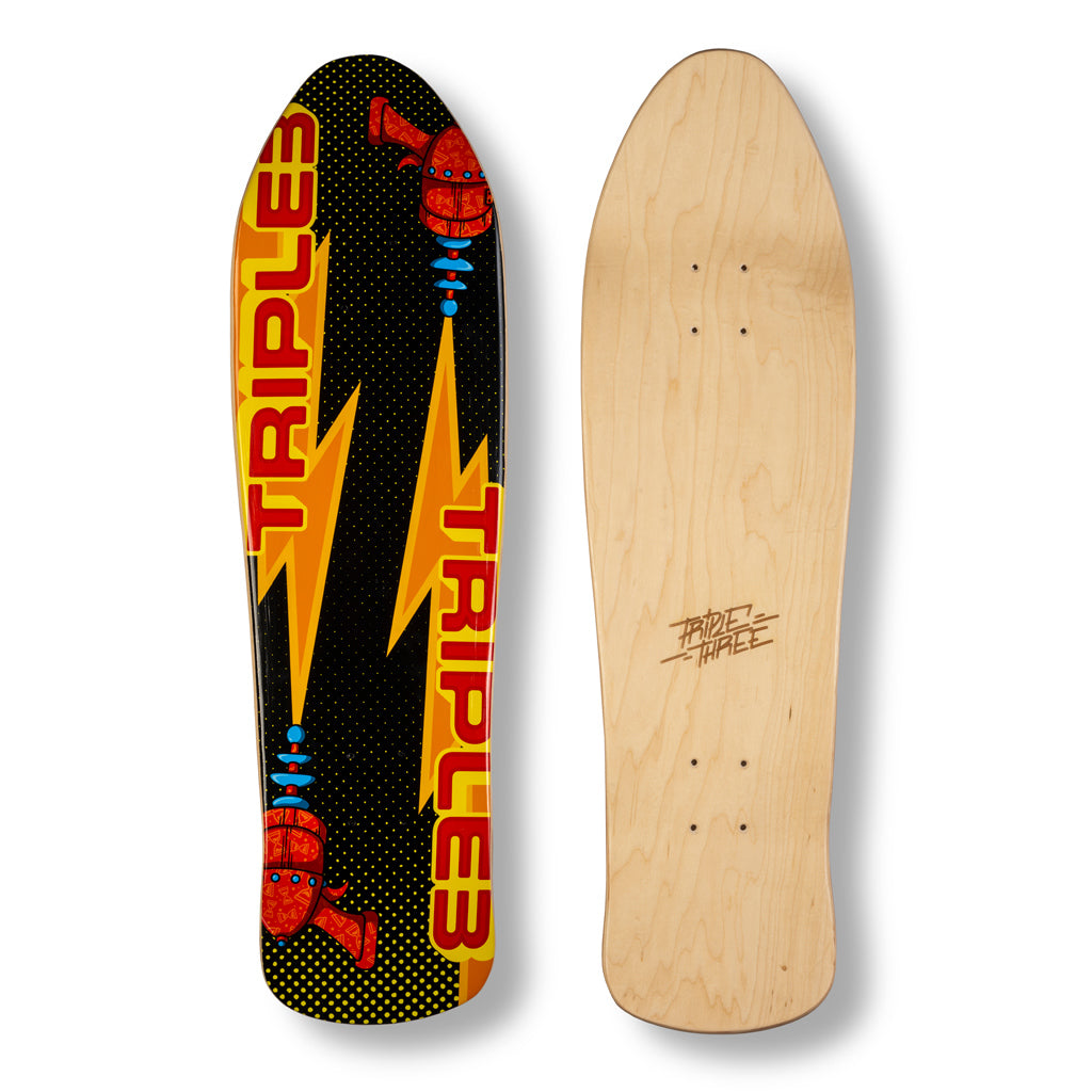 Classic Shaped Old School Skate Shape with Vintage Design