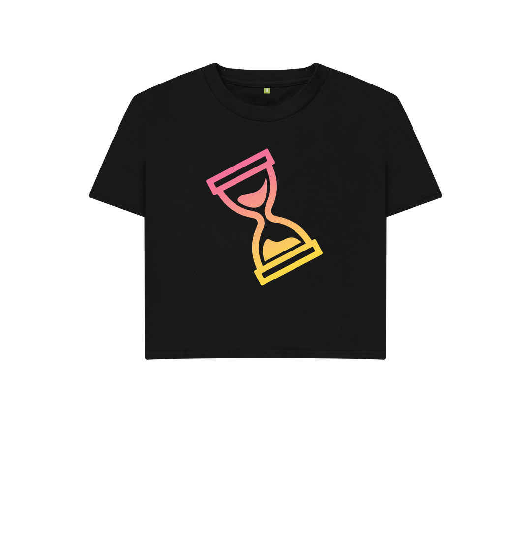 Black Printed T-shirt Front