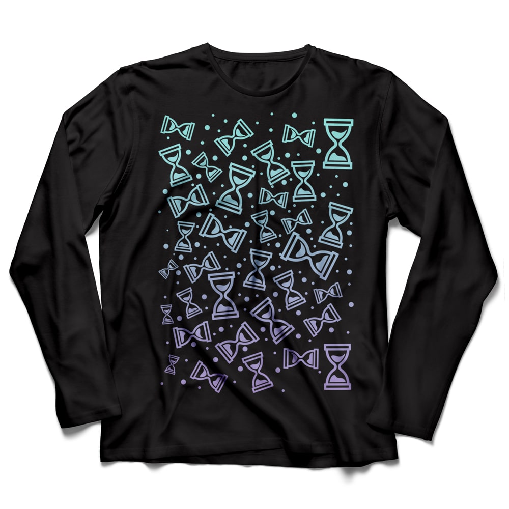 Freefalling long sleeve black t shirt