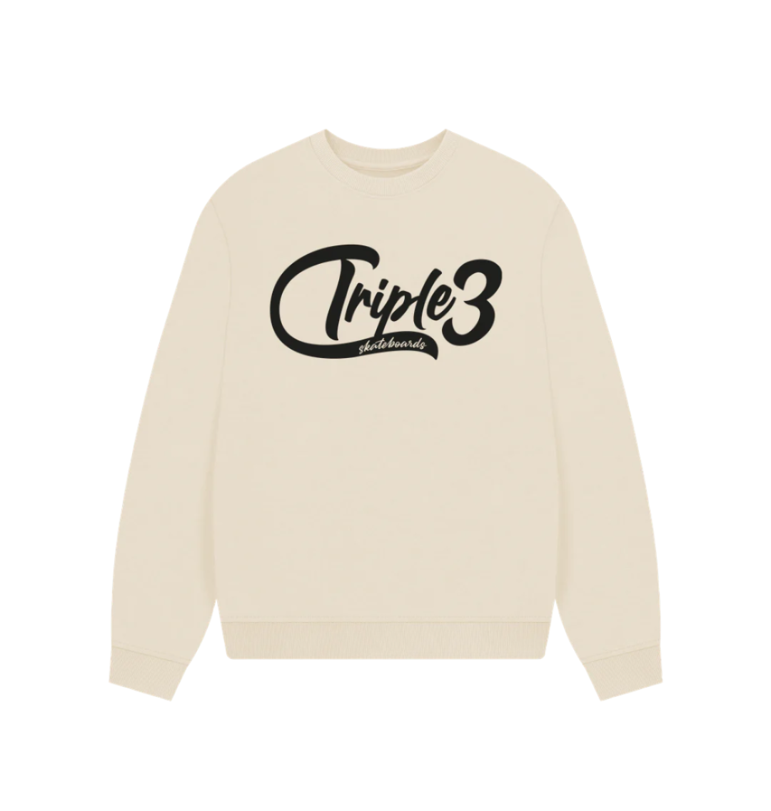Oat Triple 3 Women's Script Sweatshirt