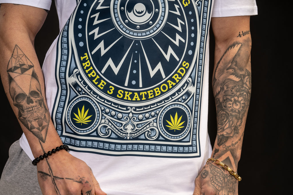 Junglist Skate Life White T Shirt