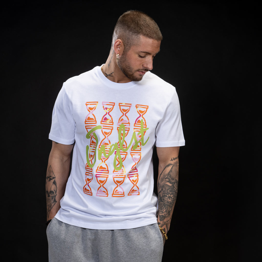 Timepiece Junglist Network collab white skate t shirt