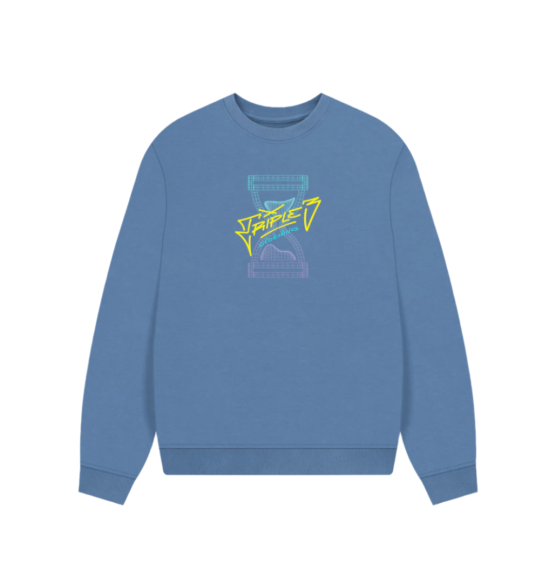 Solent Wireframe Fade Oversized Sweatshirt