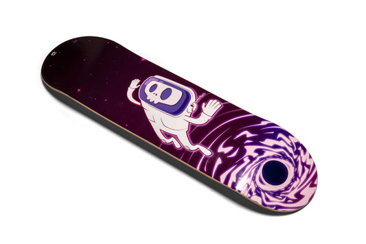 Skateboard Deck Space Skull Design