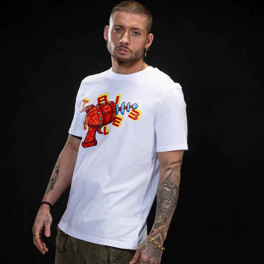 White Ray Gun Skate Tee