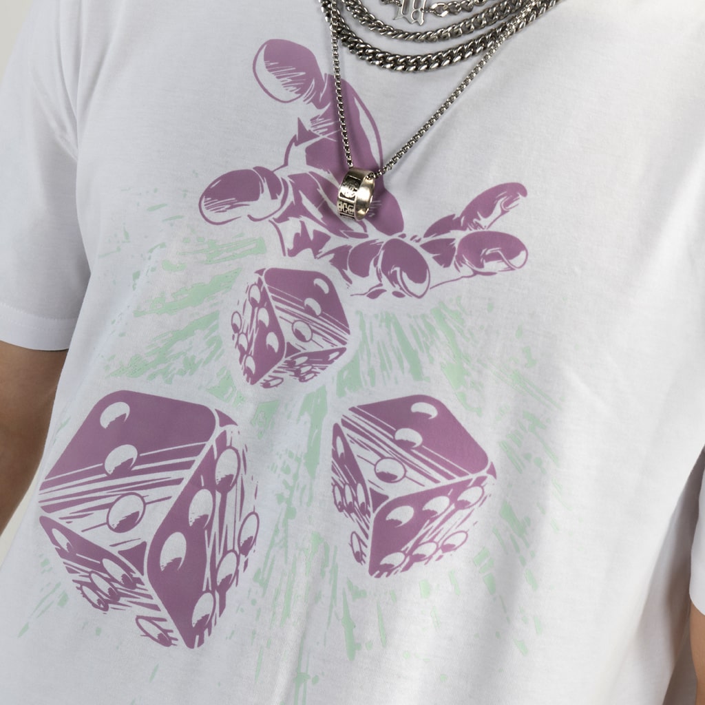 Skateboard Lucky Dice T-Shirt Design