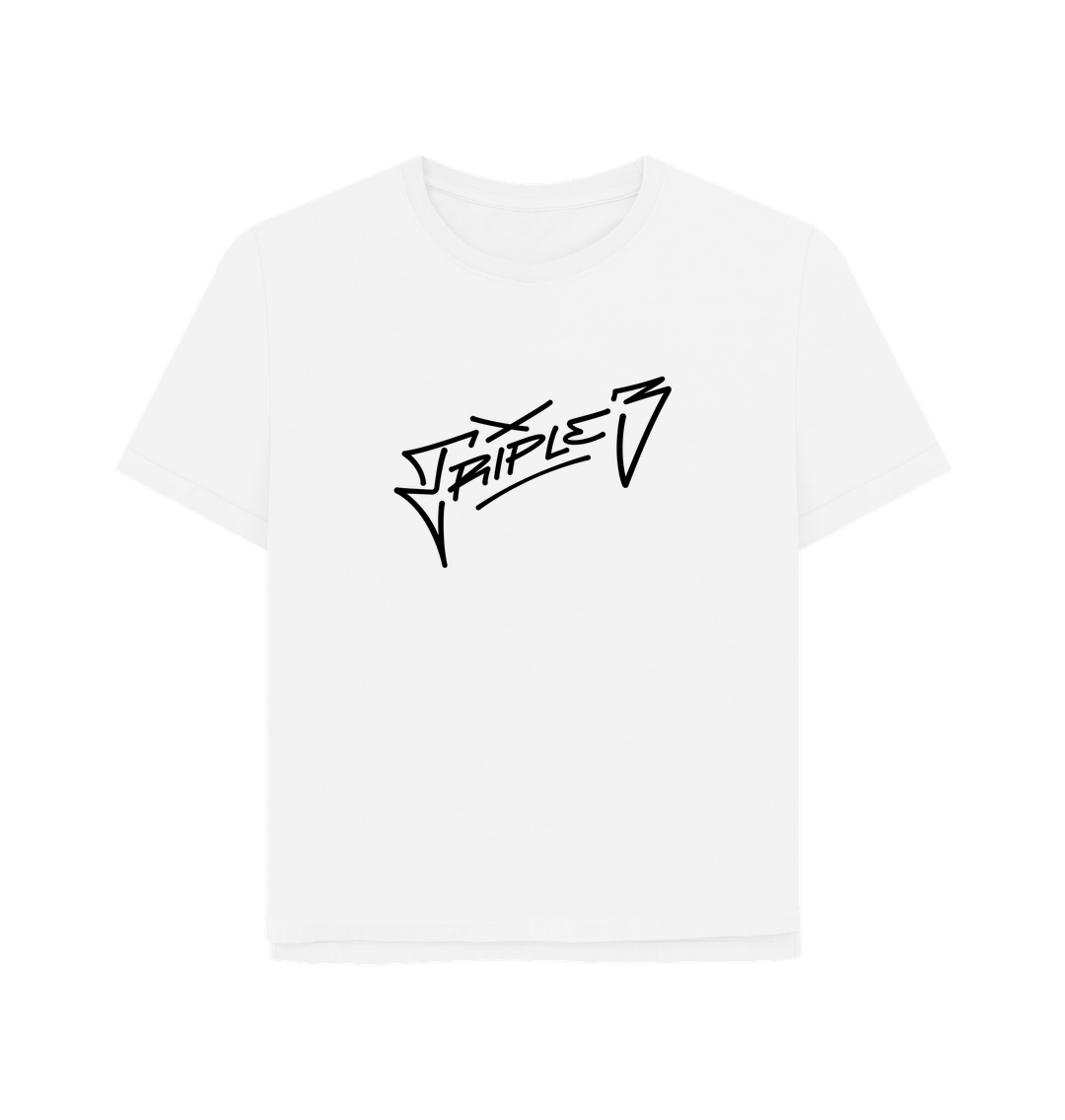White Printed T-shirt Front