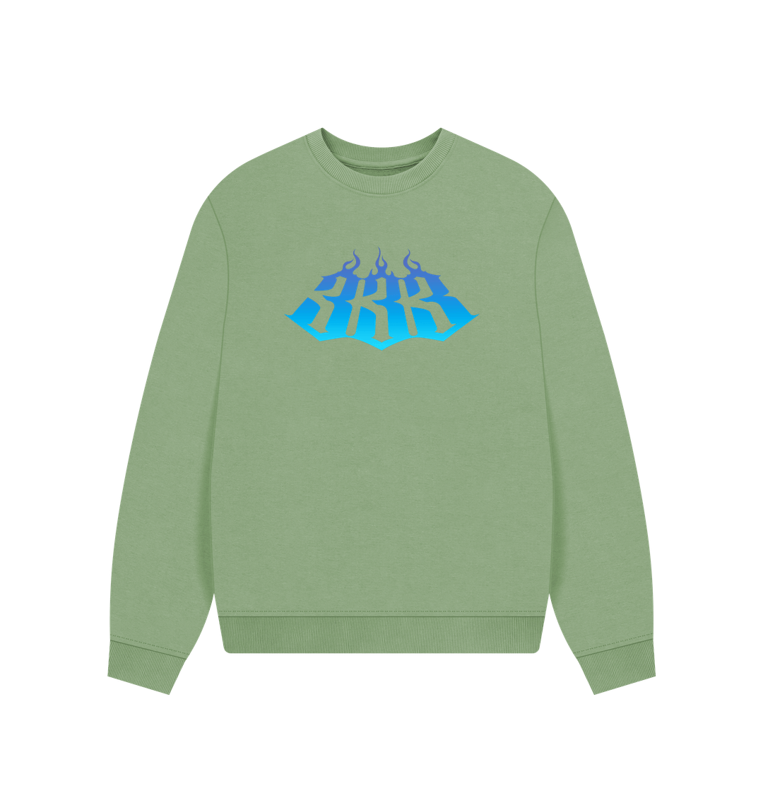 Sage Printed Sweater Front