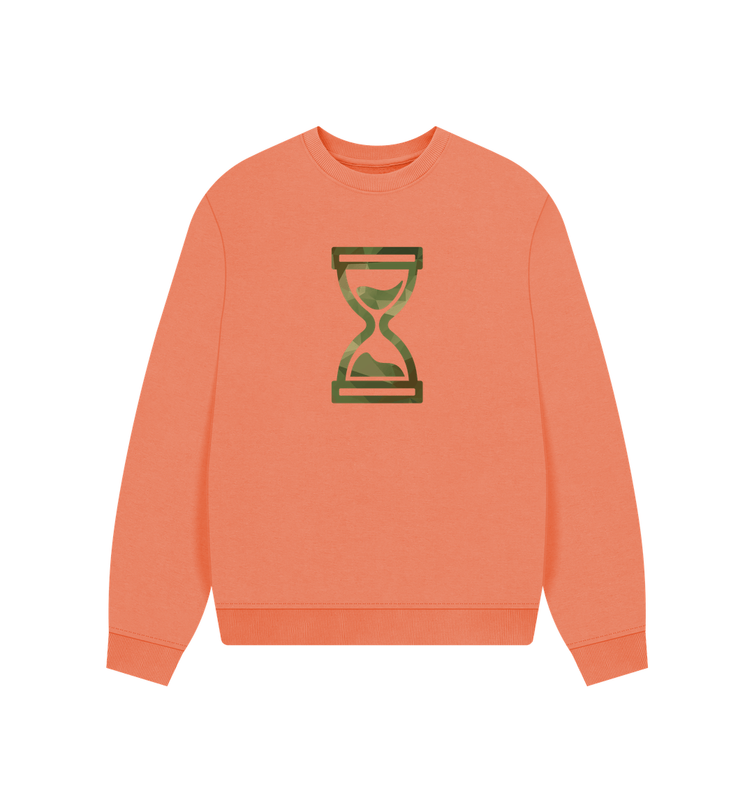 Apricot Printed Sweater Front