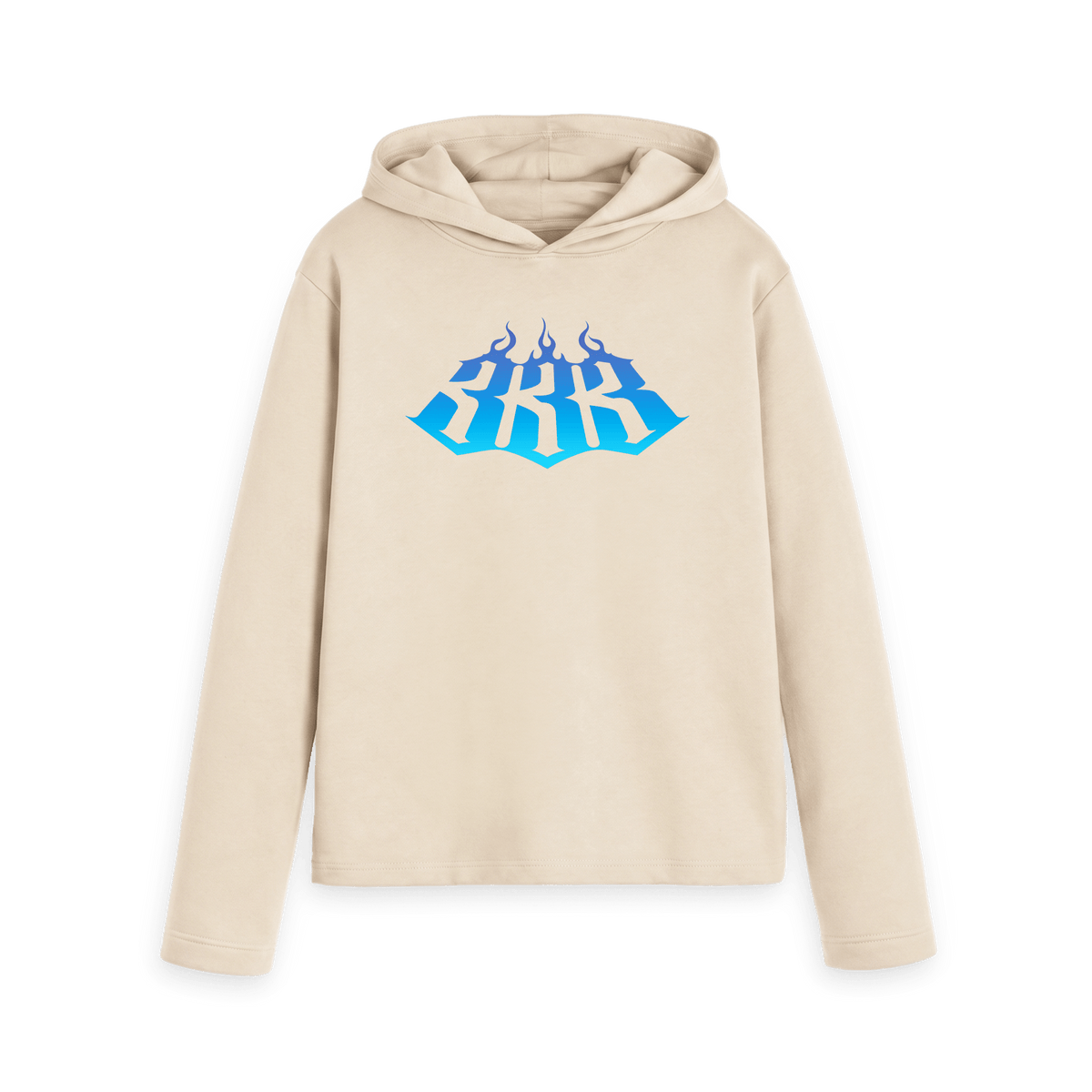 Oat Printed Hoody Front
