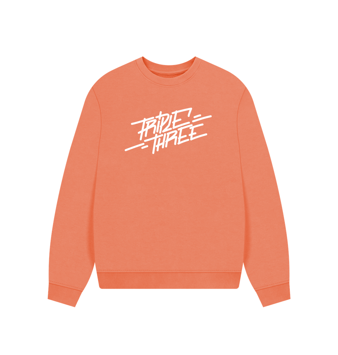 Apricot Printed Sweater Front