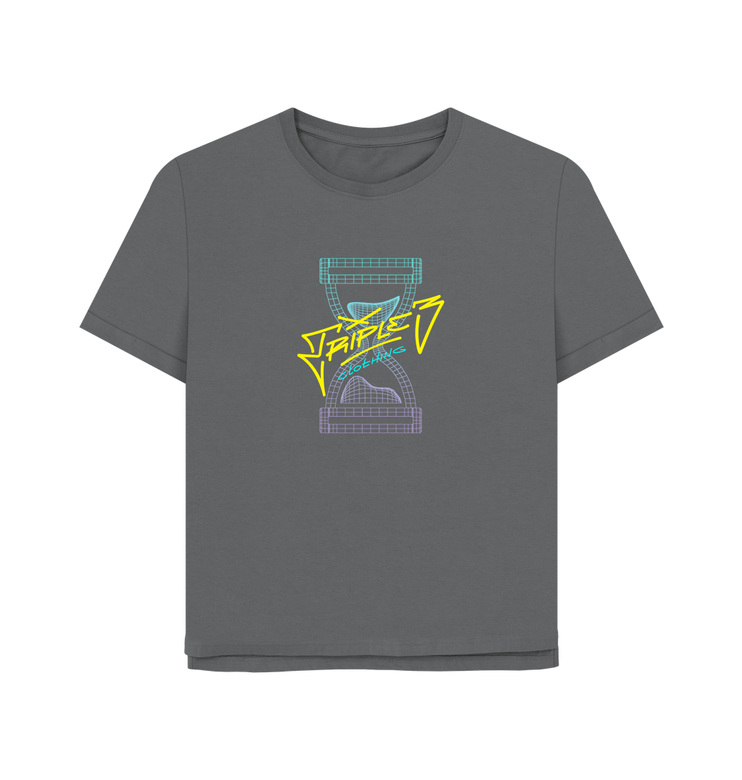 Slate Grey Printed T-shirt Front