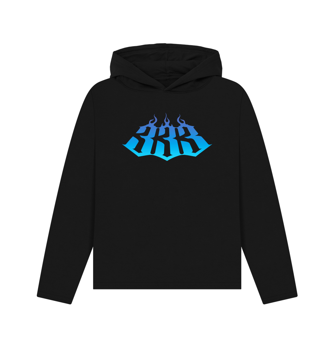 Black Printed Hoody Front