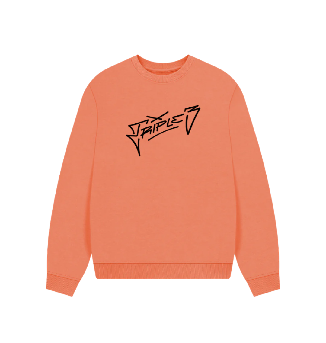 Apricot Triple 3 Signature Oversized Jumper