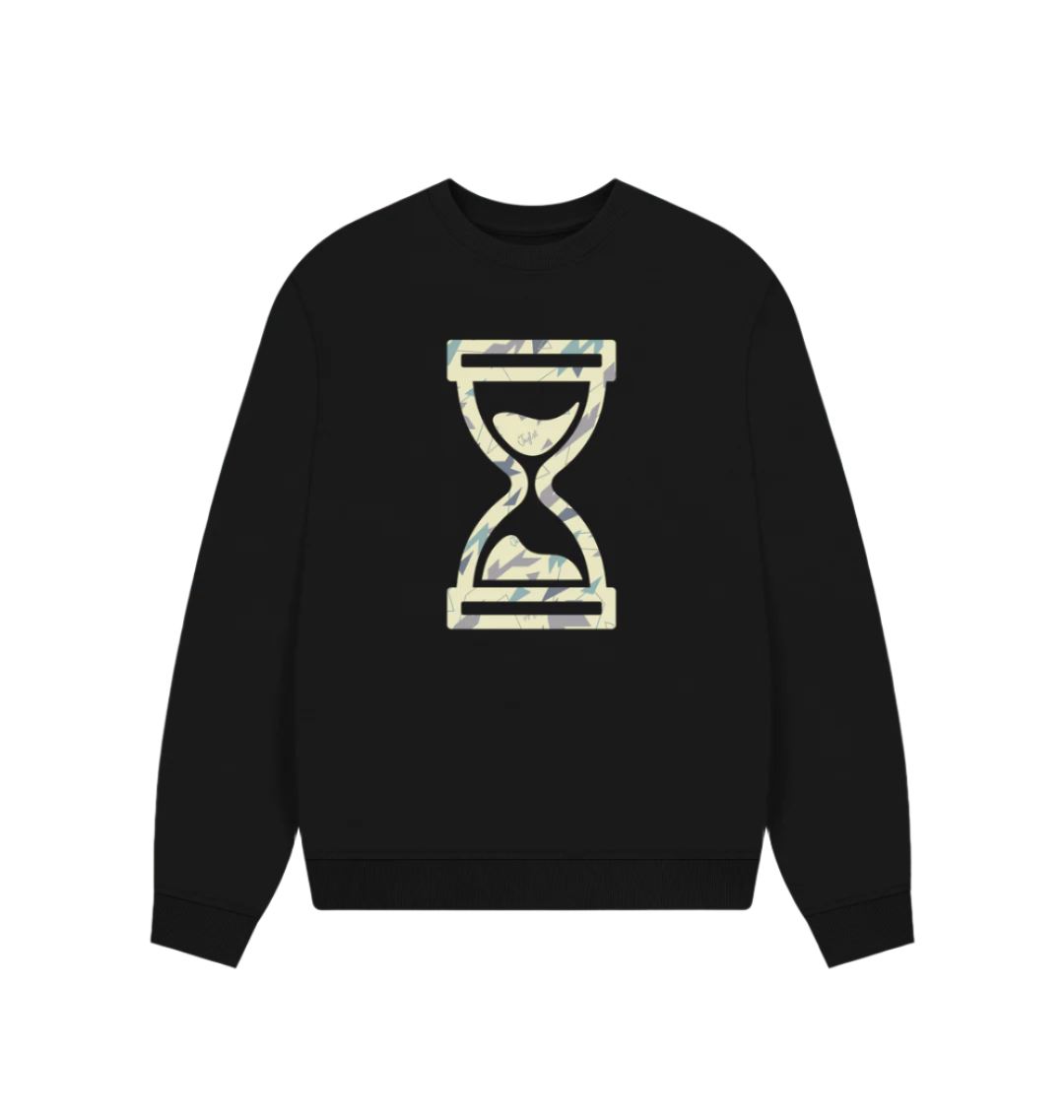 Black Camo Time Women's Skate hoody