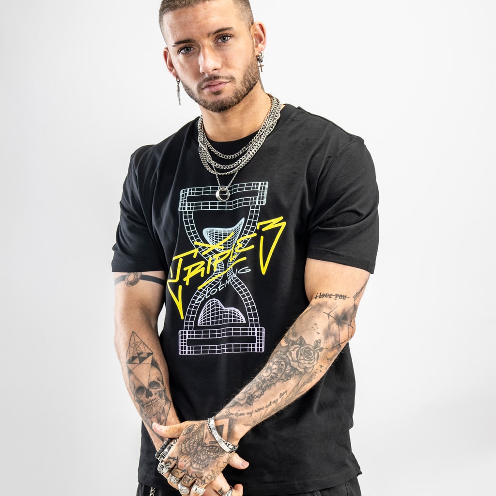 Black Wireframe Skate T-Shirt