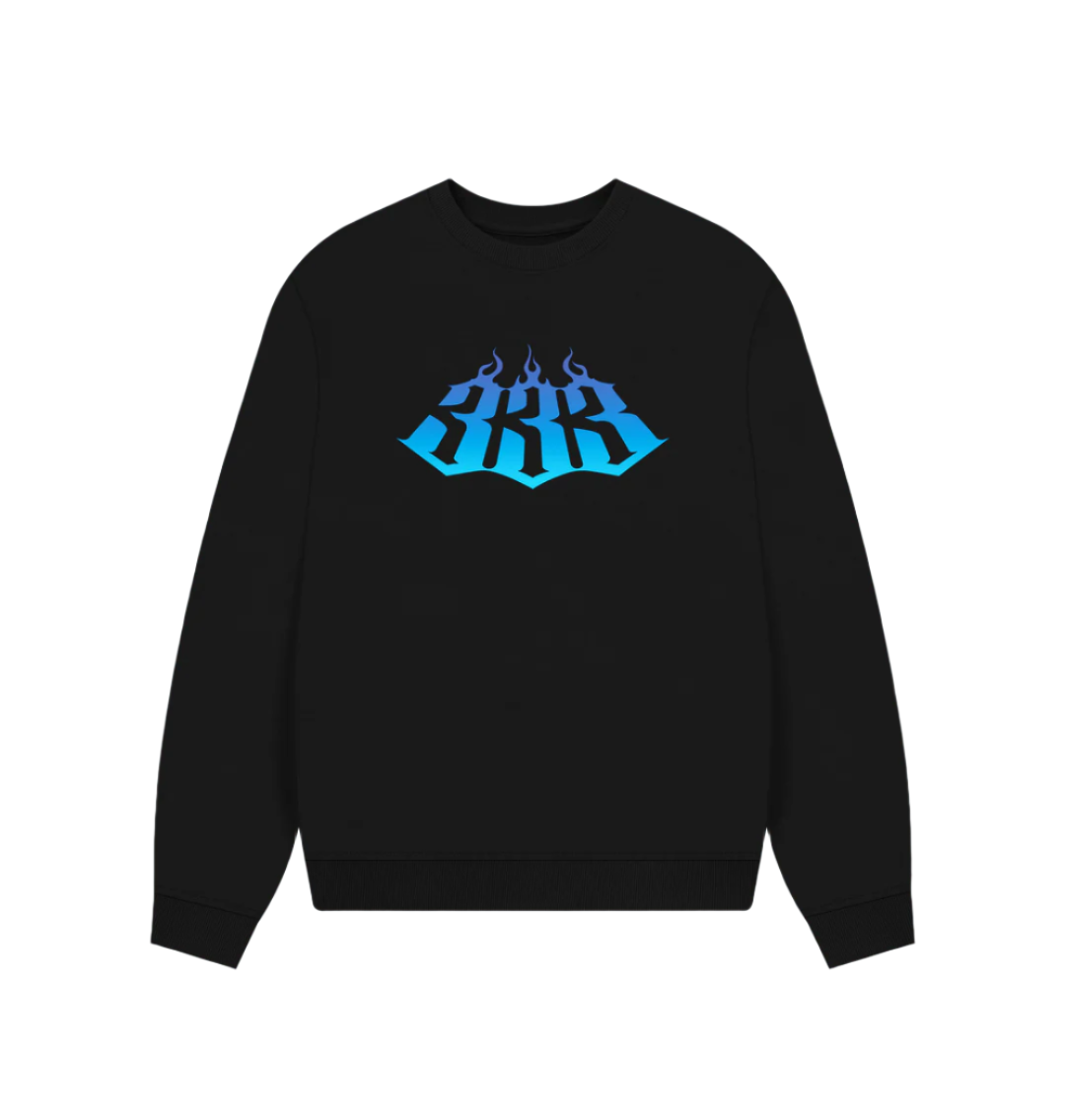 Black 333 Fader Oversized Jumper