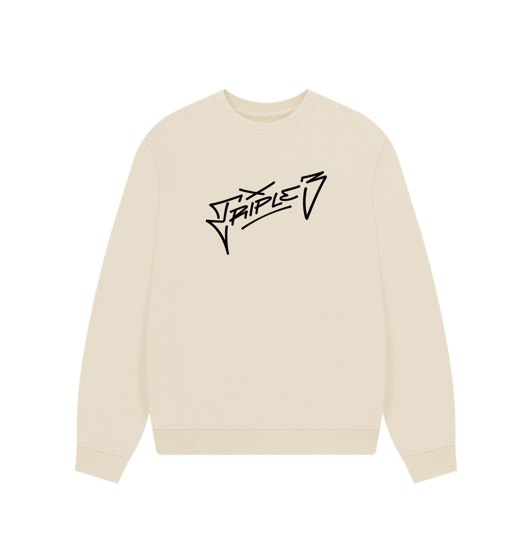 Oat Printed Sweater Front