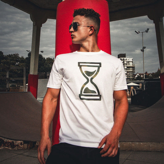 White Camo Skate T Shirt From Triple 3 Skateboards