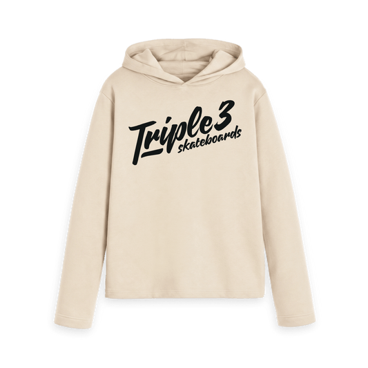 Oat Printed Hoody Front