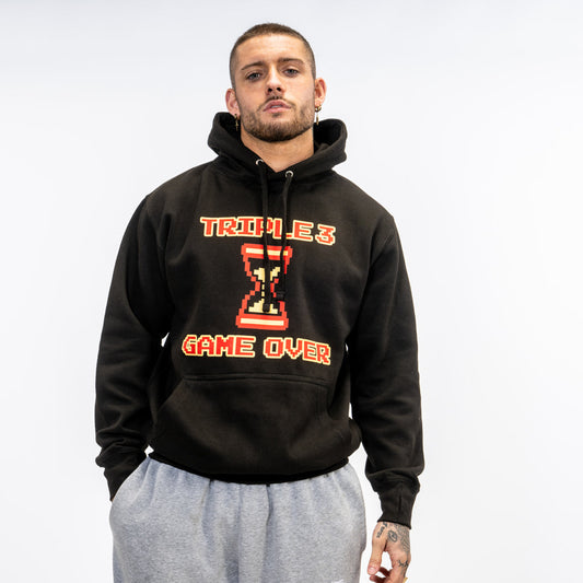 Game Over Black Skate Hoody Retro