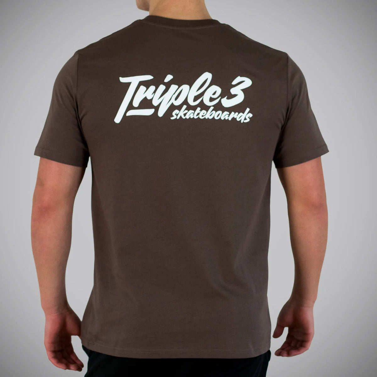 Triple 3 Boxed Brown Mocha Skateboard T-Shirt