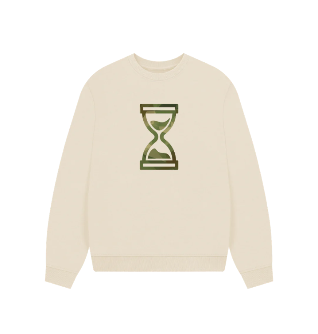 Oat Camo Time Oversized Jumper