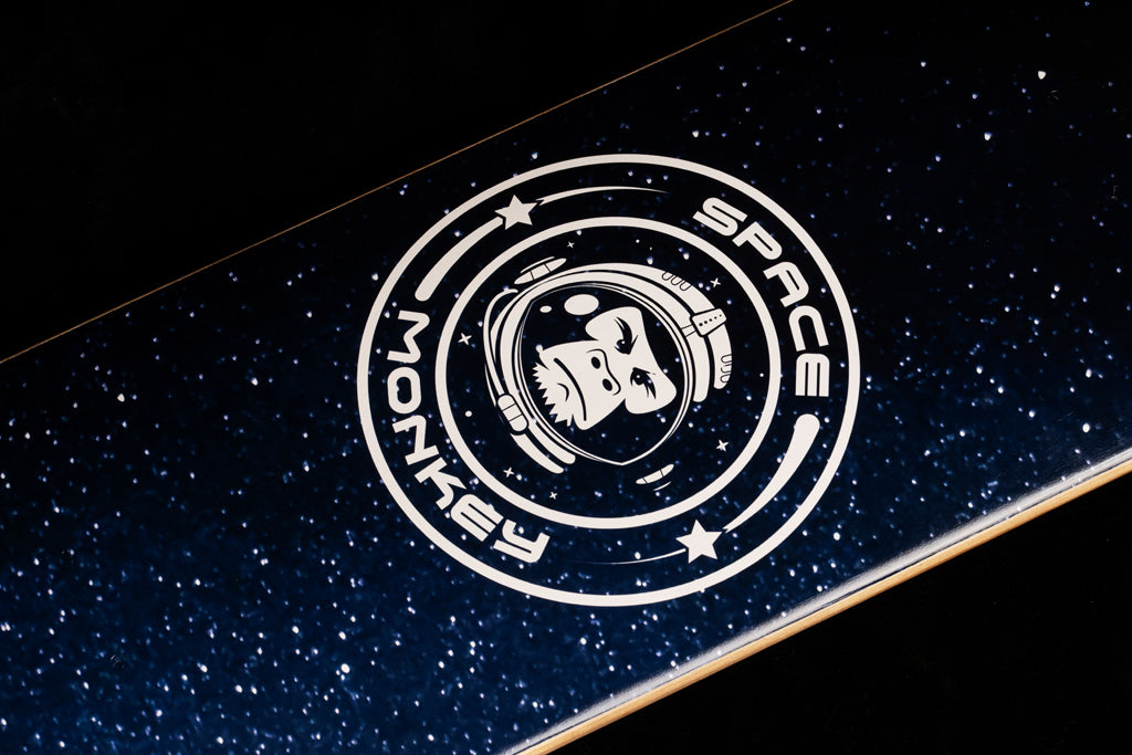 Space Monkey Skateboard Design Stars