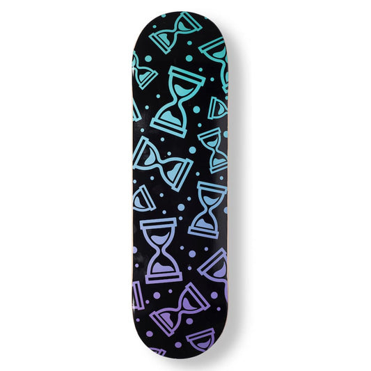 skateboard deck with freefalling triple 3 graphic