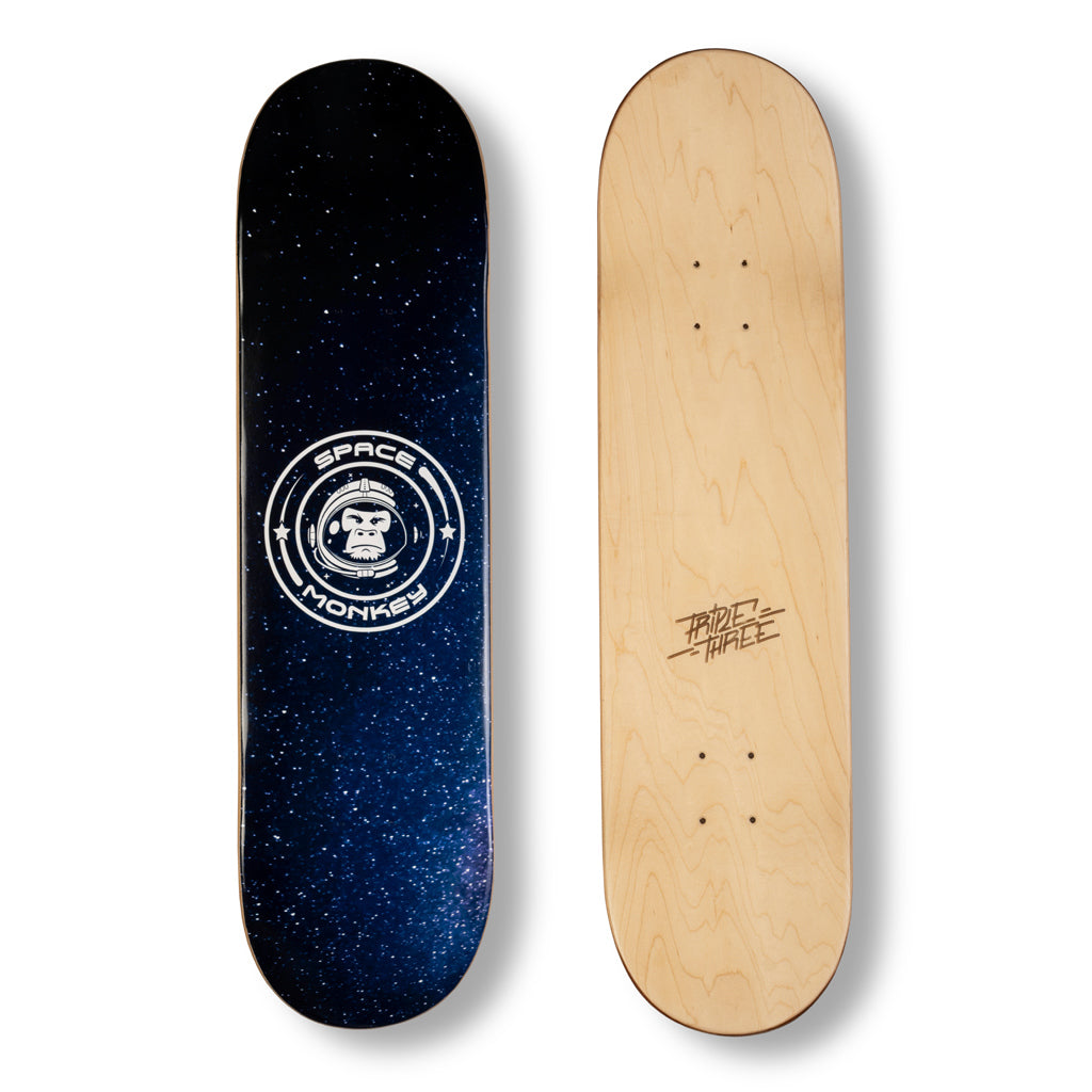 Skateboard Deck Space Monkey Triple 3 Design