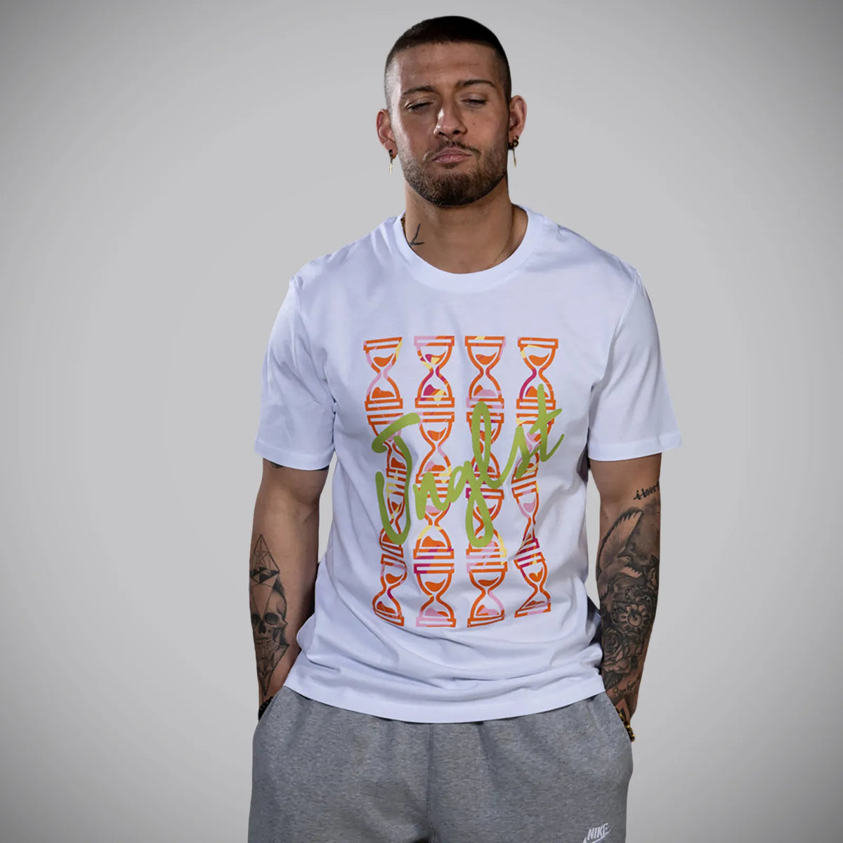 Jnglst White Camo Time Skate Triple 3 T-Shirt