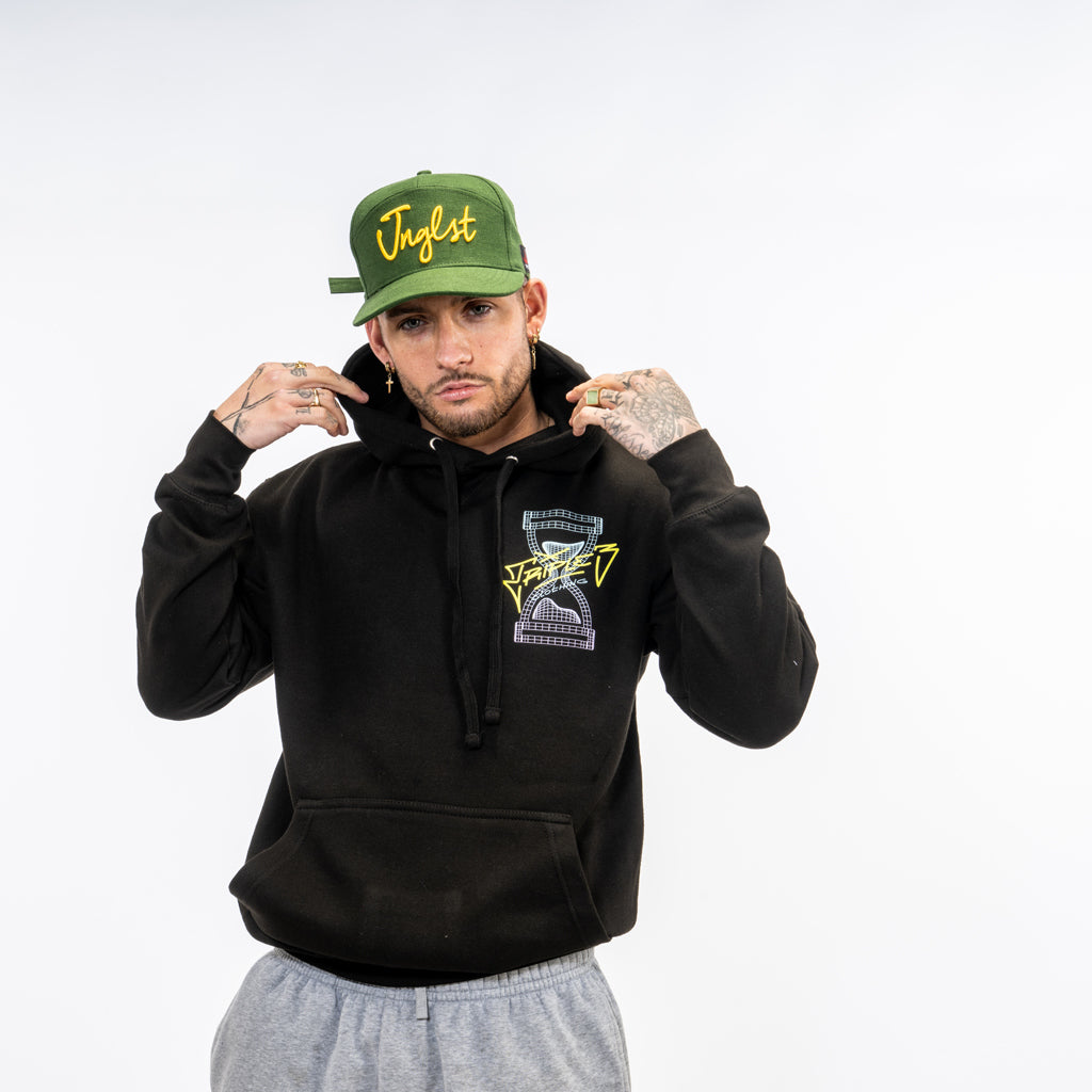 Skateboard Hoody Black Triple 3